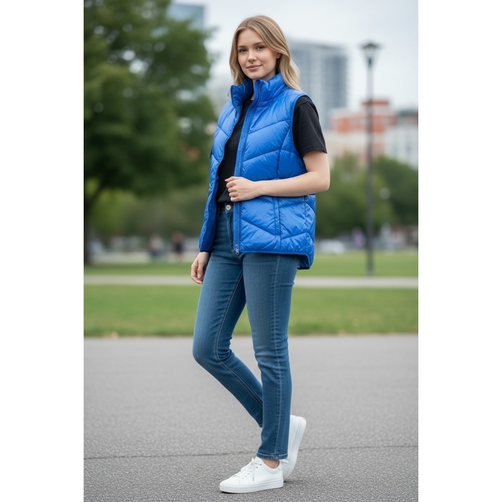 Flirtitude active‎ Large Blue Puffer Vest